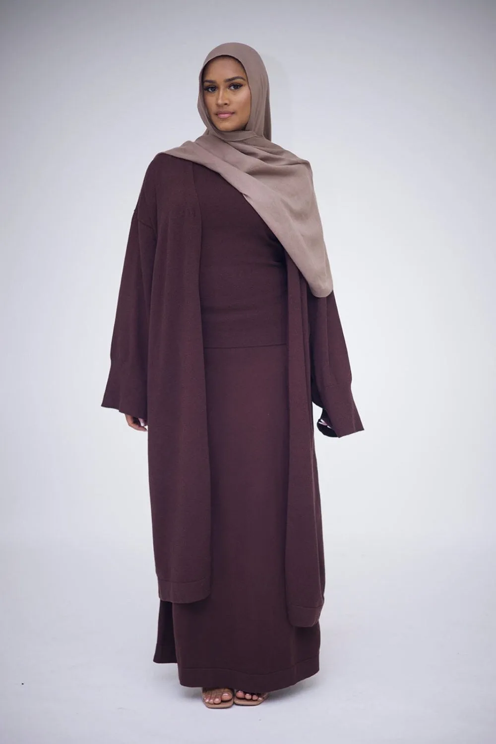 Mariya knit cardigan abaya by Mondo The Label